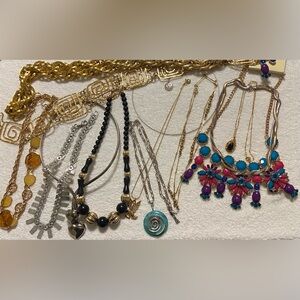 Gold and silver jewelry lot